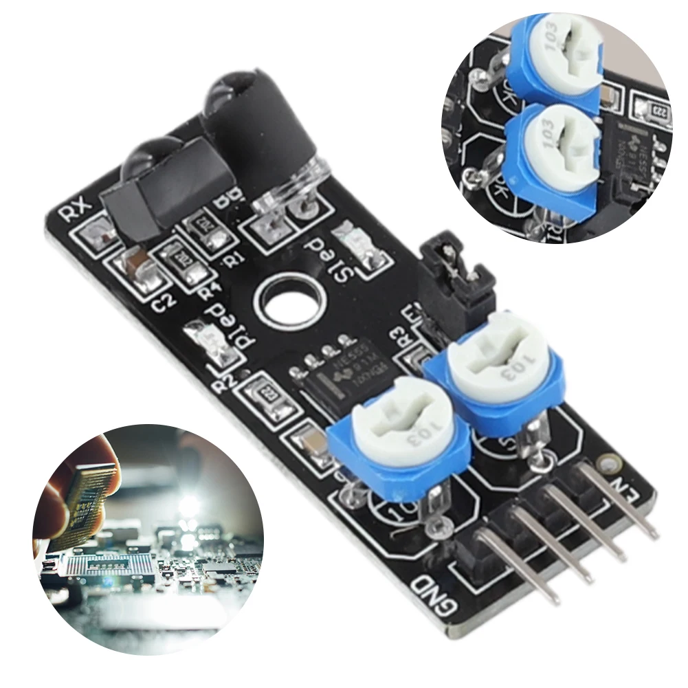 KY-032 스마트 자동차 장애물 회피 센서 4핀 지능형 자동차 장애물 회피 센서 DC3.3-5V DIY 스마트 자동차 로봇용