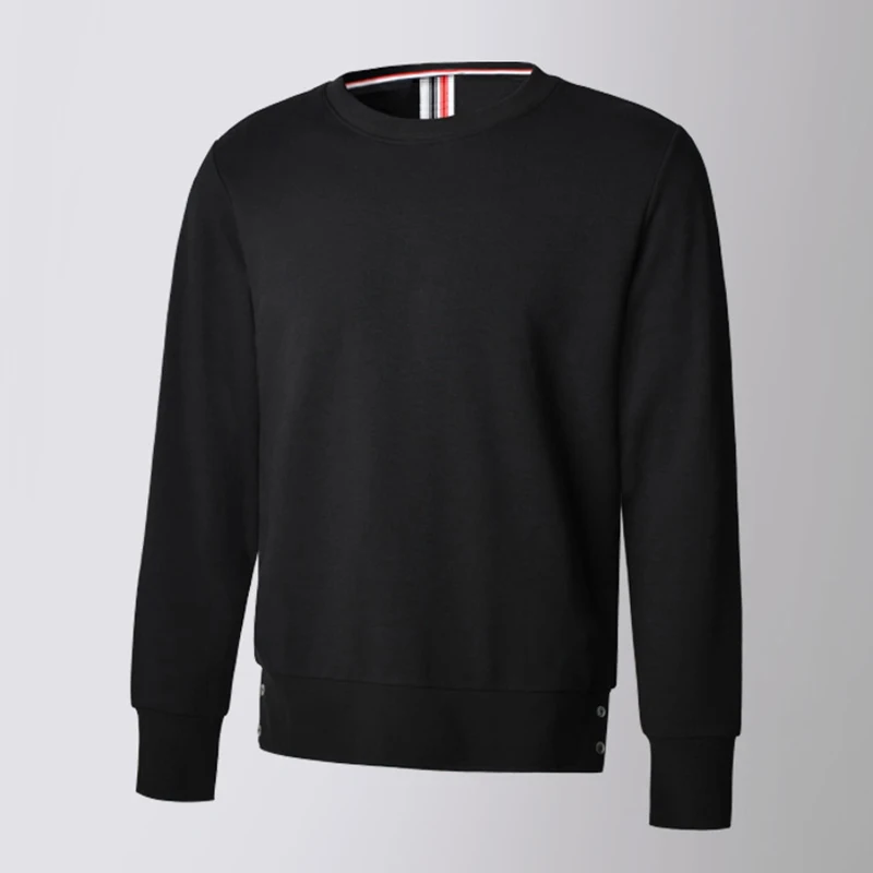 

Мужская хлопковая кофта с круглым вырезом, в полоску сзади