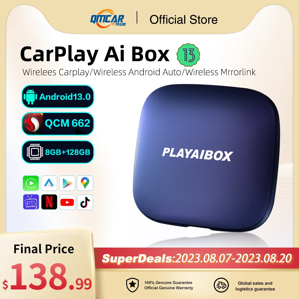CarplayTvBoxAndroidAutoWirelessAppleCarplayAiBoxAndroid13