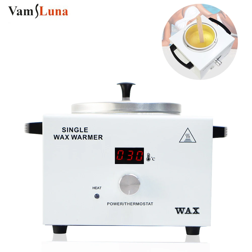 Depilatory Wax Heater With Display Electric Hair Removal Warmer Pot Machine SPA Hand Body and Feet Epilator Hair Removal Tool