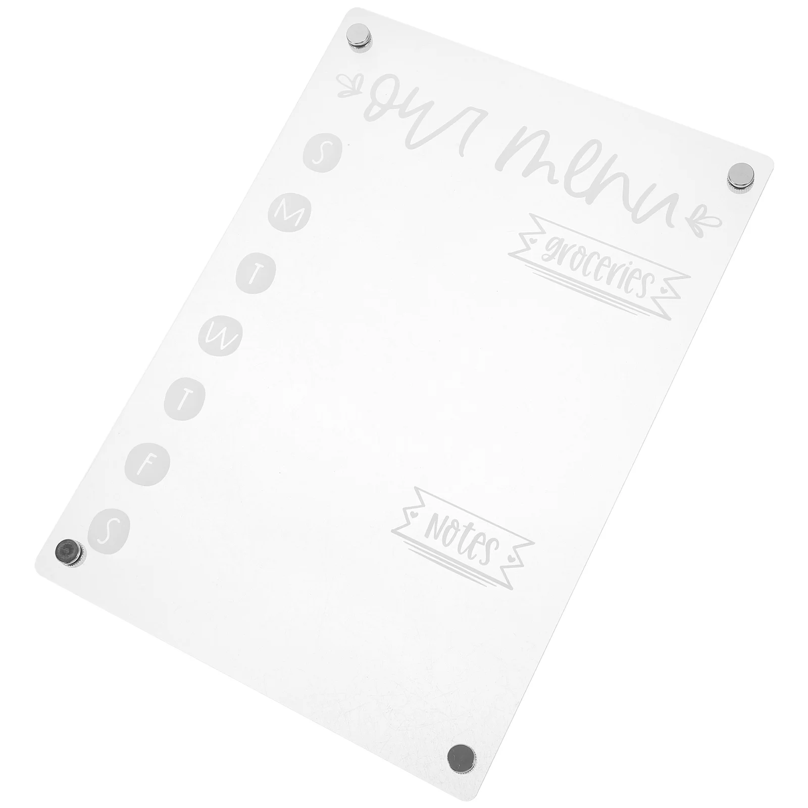 

Refrigerator Rewritable Message Board Planning Meal Writing Small Dry Erase Household Menu for Fridge Clear Acrylic Boards