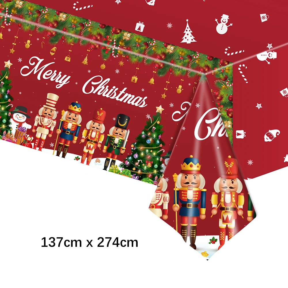 Weihnachten Einweg Tischdecke Santa Claus Schneemann Kunststoff Tisch Abdeckung Xmax Party Esstisch Tuch Weihnachten Dekoration 2024 – Detail 4