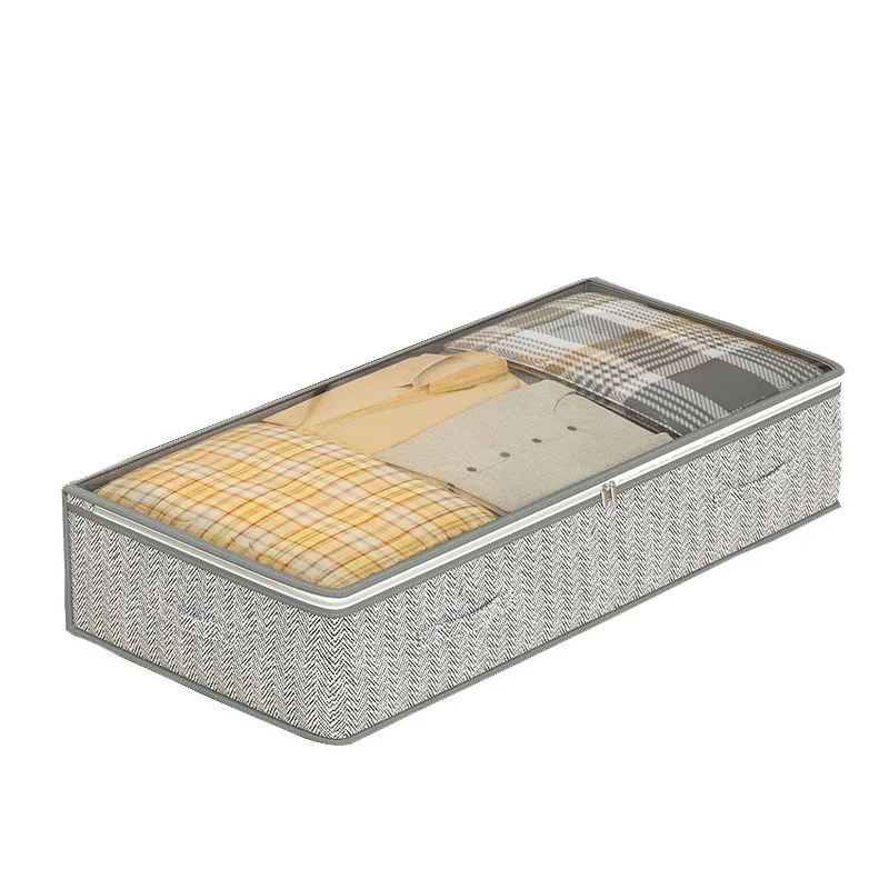 1/3/5PCS Clothes Quilt Storage Bag Underbed Organizer Large Capacity Quilt Storage Box Foldable Storage Bag Dust Tote 6