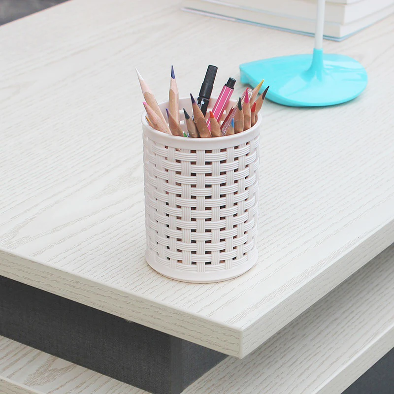 2pcs Skeleton Pen Bucket Large Capacity Multi-functional Study Office Storage Cosmetic Brush Storage pen holder desktop storage box stationery organizer stationery storage box desktop storage kit