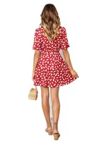 White Sand Spot Mini Summer Sundress 6