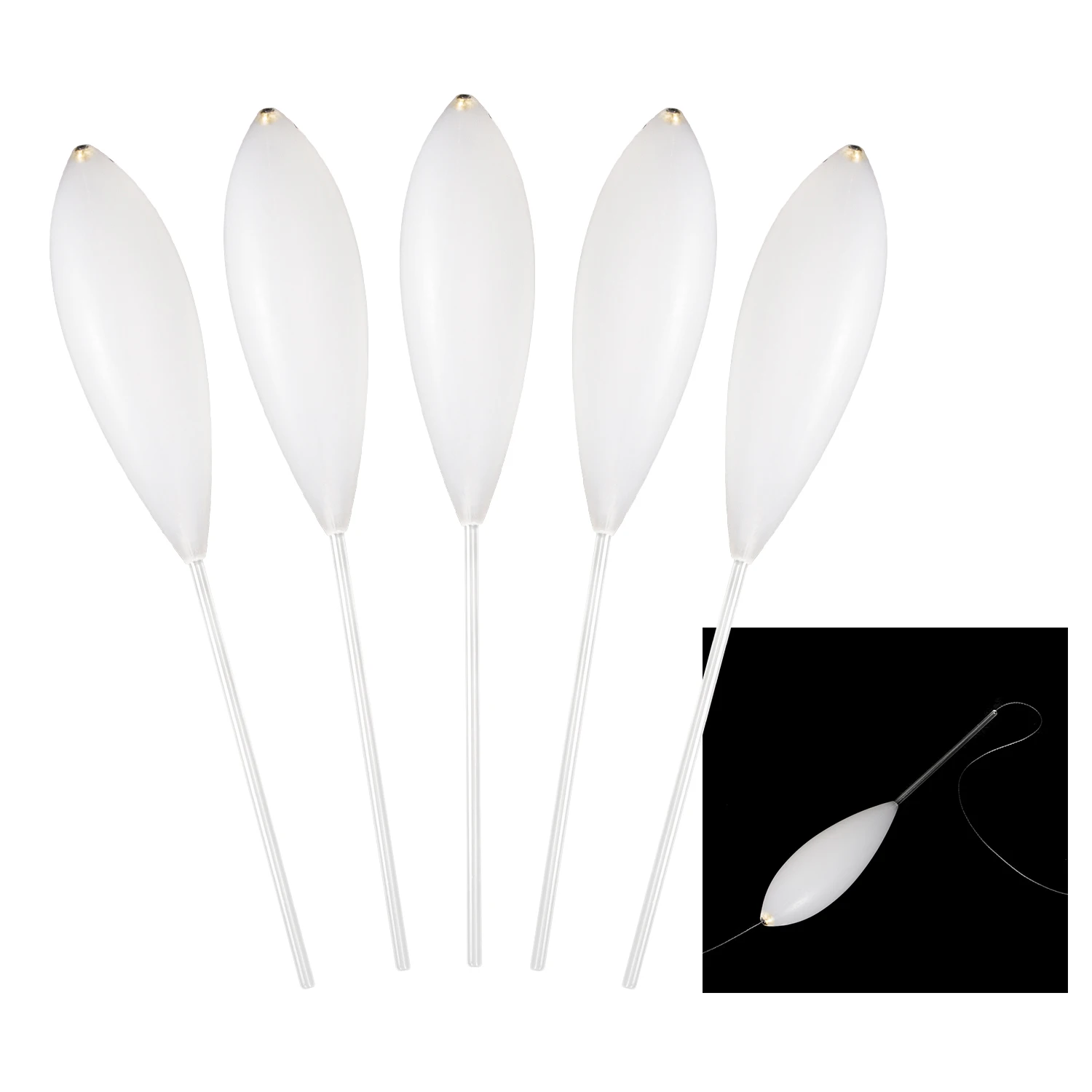 5Pcs1pcsFishingFloatsSetPlasticCastingBombardaInlineSurface
