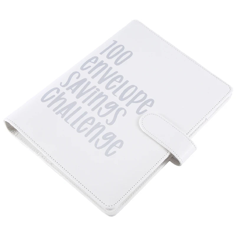 

100 Envelope Challenge Binder Savings Challenges Binder Easy And Fun Way To Savemoney (White)