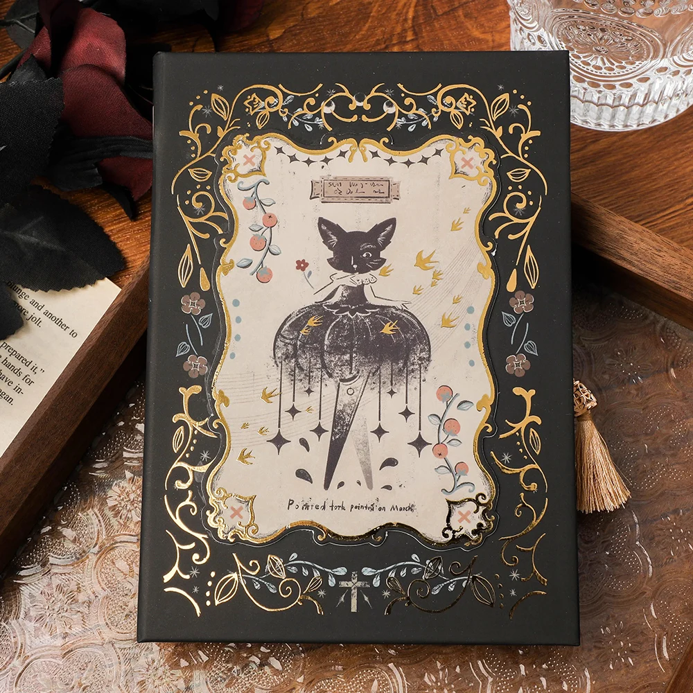 Gothic Series Hardcover Diary - Retro Design with Color Illustrations