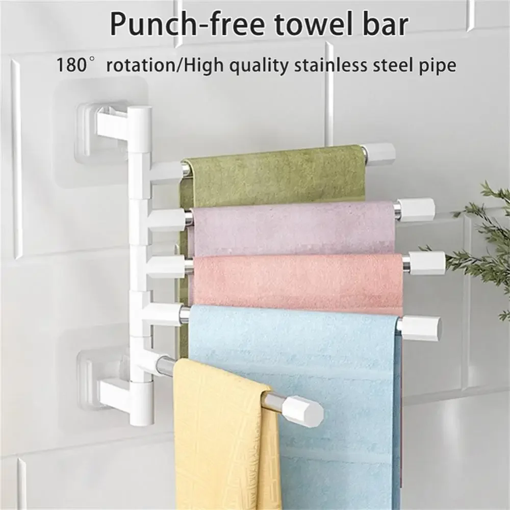 Rotatable-Towel-Holder-Space-Aluminum-Bar-Multiple-Towels-Hanger ...