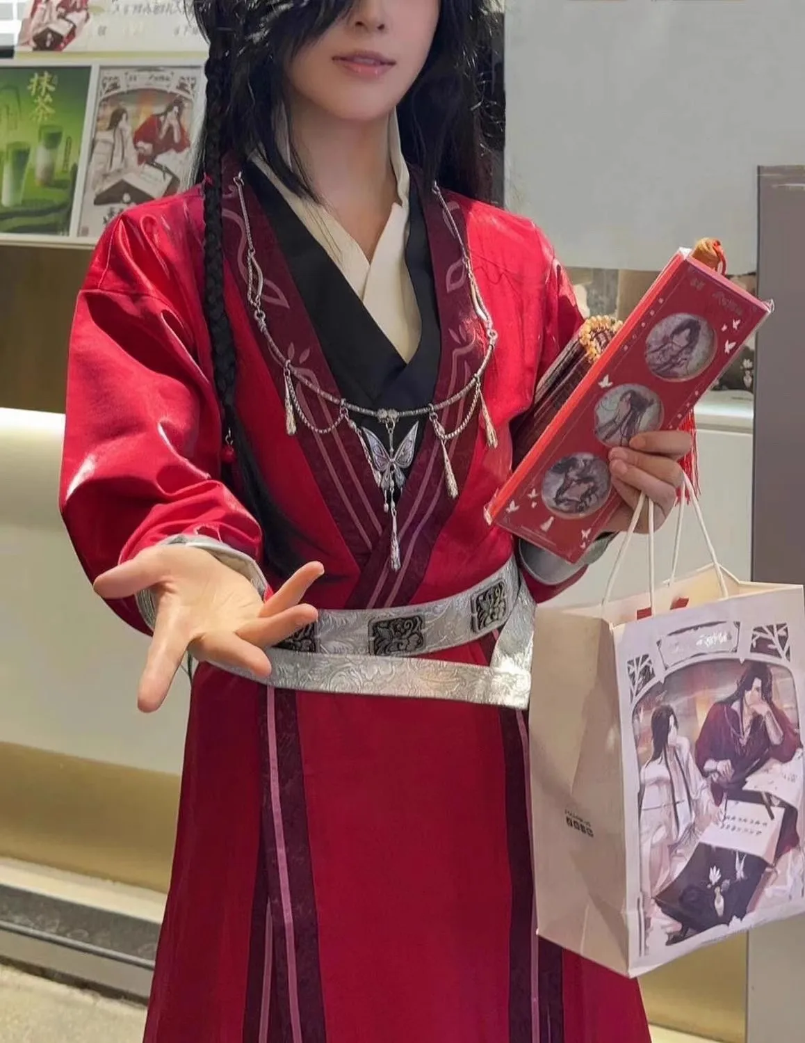 2024 Neue Zweite Serie Tian Guan Ci Fu Hua Cheng Cosplay Kostüm Huacheng Outfit Schuhe Perücke Frauen Männer Halloween Rolle Spielen Requisite 12