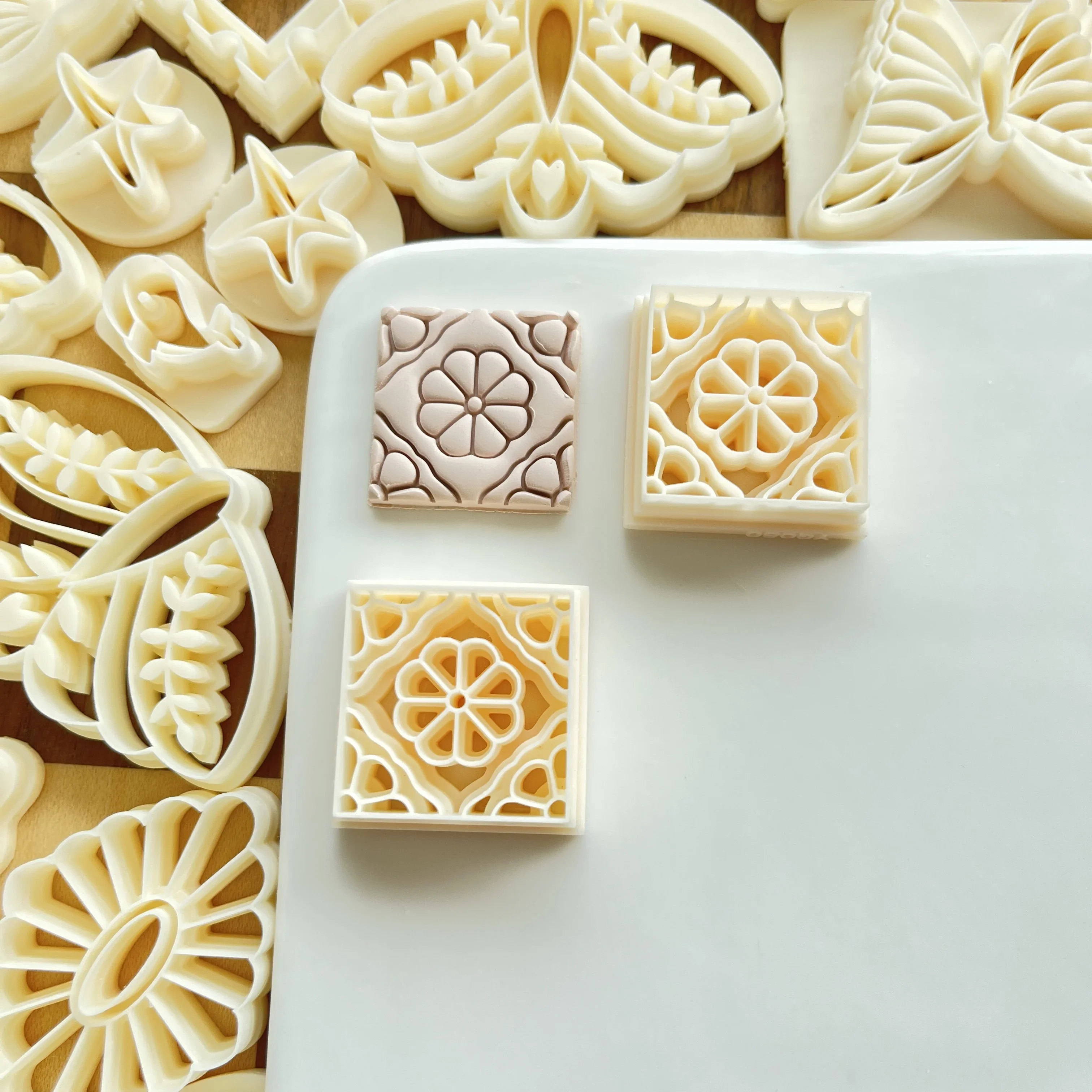 Floral Clay Stamp Cutter Mold 5
