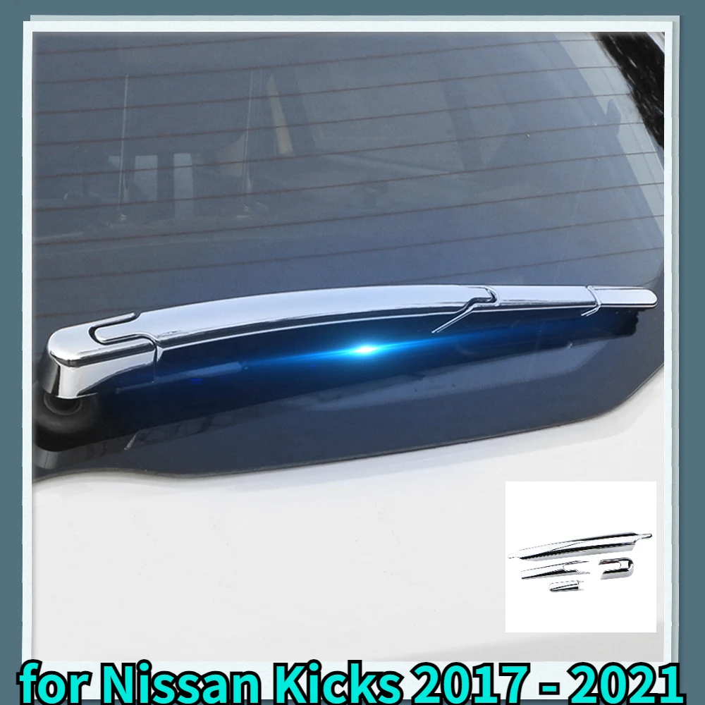 

Защитная крышка для заднего стеклоочистителя для Nissan Kicks 2017-2023, аксессуары, стеклоочистители для заднего стекла, декоративная отделка, хромированный АБС-пластик