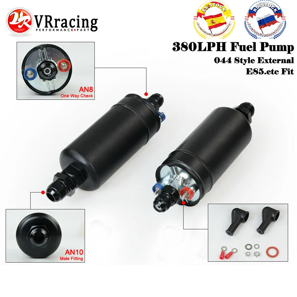 380LPH In Line External Fuel Pump W/ Fitting Options E85 Compatible Automotive Performance Qfs 606ft Qfs - Foto 6