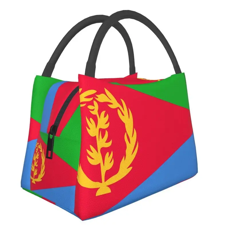 

Eritrea Flag Portable Lunch Boxes Women Multifunction Cooler Thermal Food Insulated Lunch Bag Travel Work Pinic Container