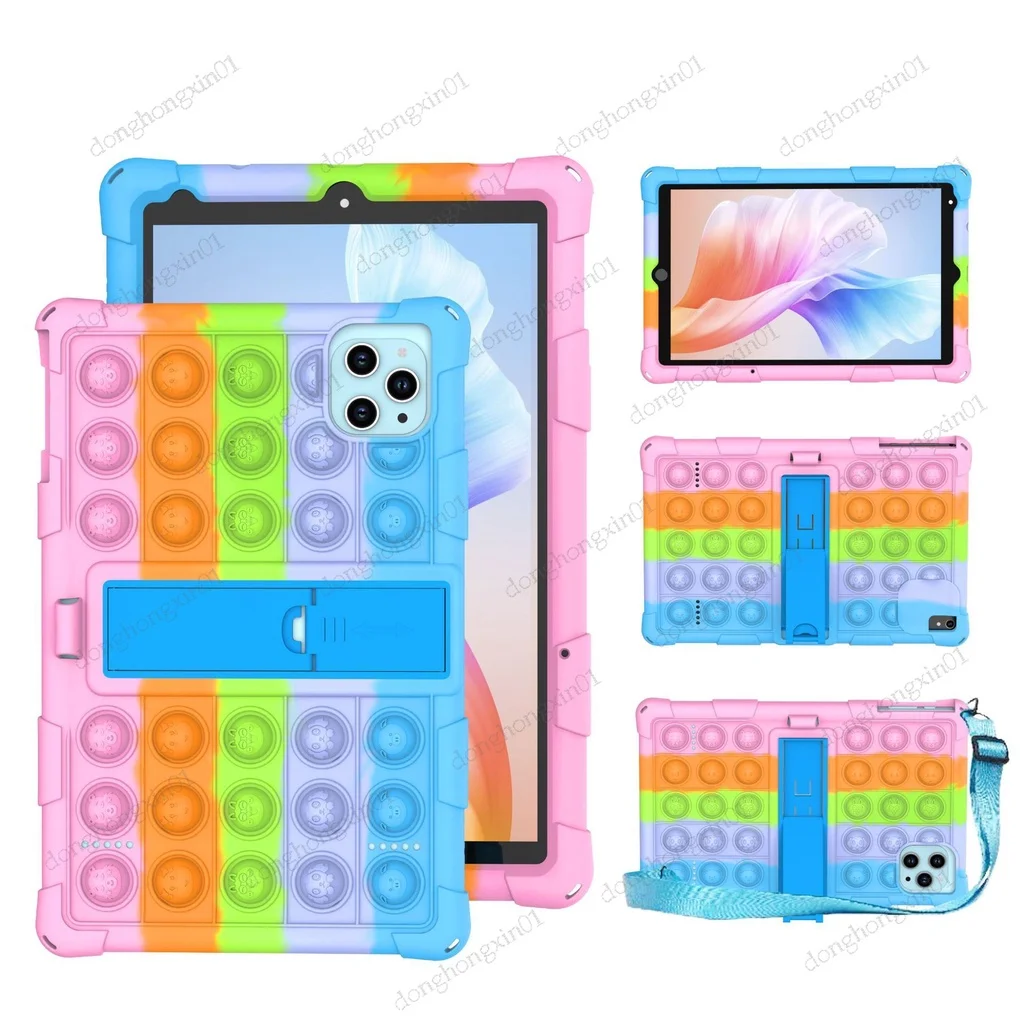 

10'' Universal Soft Pop Silicone Kid's Case 10.1 11.6 Tablet PC 3G/4G Android Tablet Shockproof Cover for Huawei Tab 5 10.1