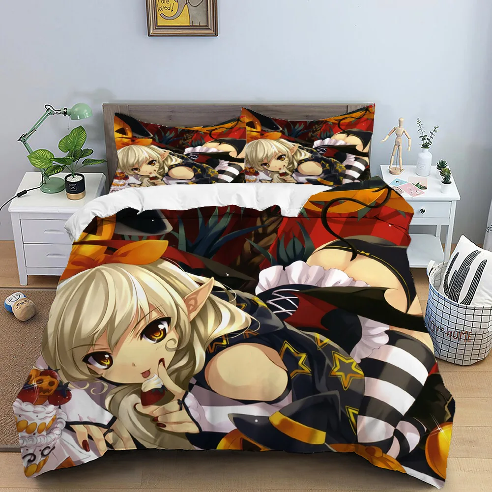 Комплект двухмерного постельного белья с 3d рисунком из аниме Otaku комплект