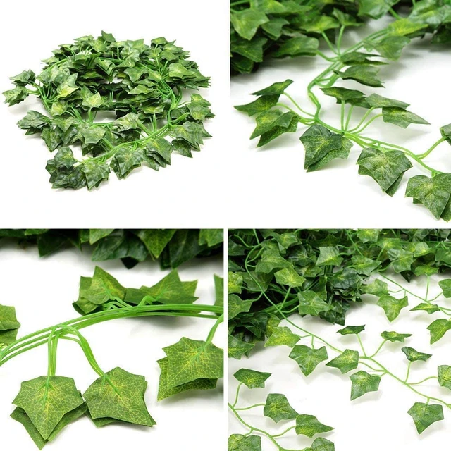 Artificial Ivy Greenery Fake Vine Plants Leaf Leaves Garland for Wedding  Party Garden Outdoor Office Home