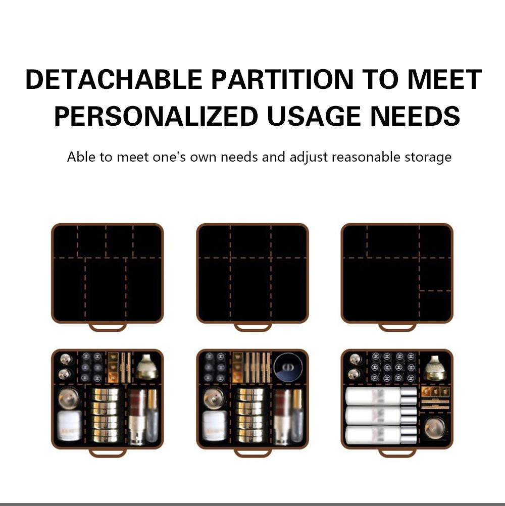 Description Picture 4 of itemProfessional with Adjustable Strap and Dividers Makeup Brush Case Makeup Artist Travel Clear Waterproof Cosmetic Organizer Bag