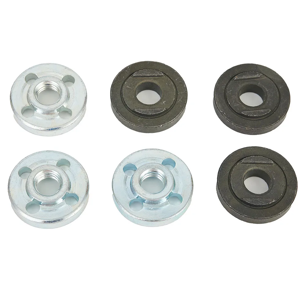 

6 Pcs Angle Grinder Plate Inner Outer Nut Kit Slip Locking Lock Nut Steel Flange Nuts Thumb Clamping Nuts Tools Accessories