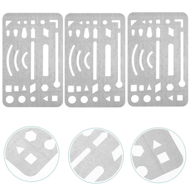 1Pcs 27 holes Erasing Shield Craft Stencils Stainless Steel Eraser  Templates Circle Letter Shield Drawing Drafting Tools - AliExpress