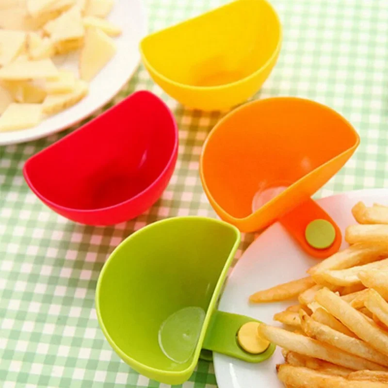 Plastic Seasoning Sauce Clip Bowl for Kitchen Food Salad