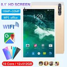 

Laptop S18 Mate Pad Android 11 Global Version 8.1 Inch 5G 8800mAh WIFI Computer WPS Office Notebook Google Play Tablet Android