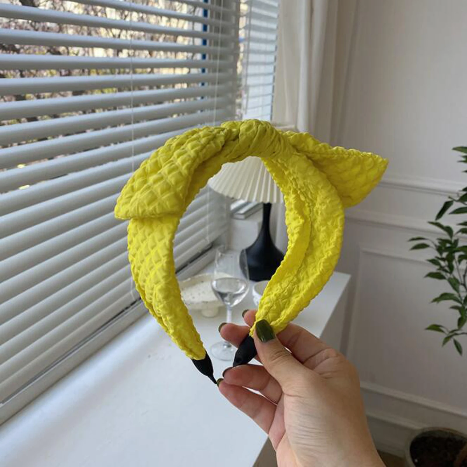 yellow hairband