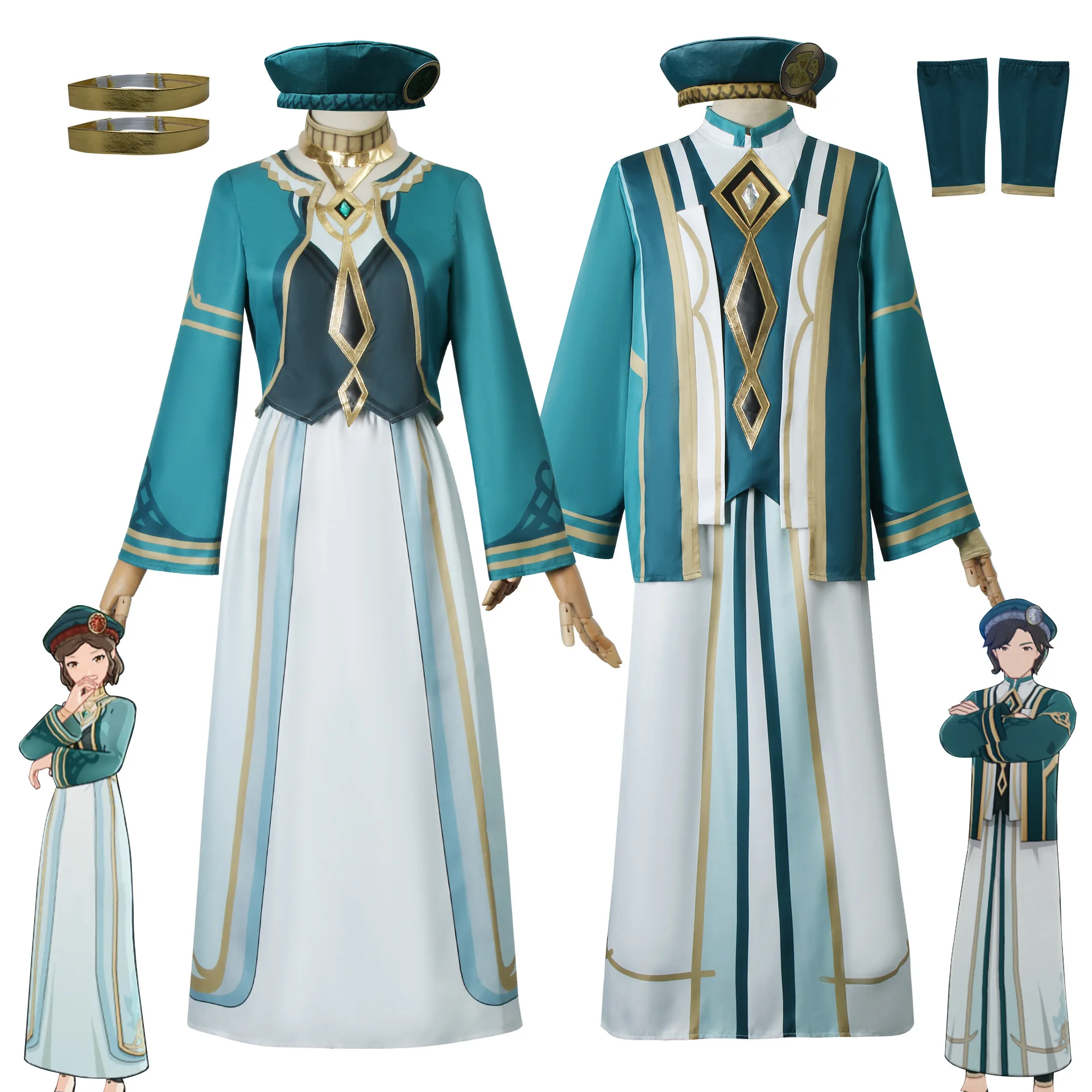 

Game Genshin Impact Sumeru The Akademiya Cosplay Costume Men and Women Adult Festival Uniform Halloween Party Dress Suit