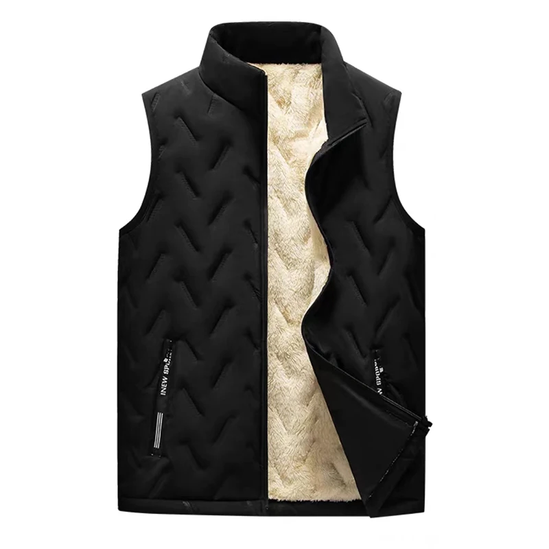 

Golf Men's Clothing Autumn And Winter New Outdoor Sports Jacket Warm Windproof Plush Vest Casual Fashion Men's Warm Cotton Coat