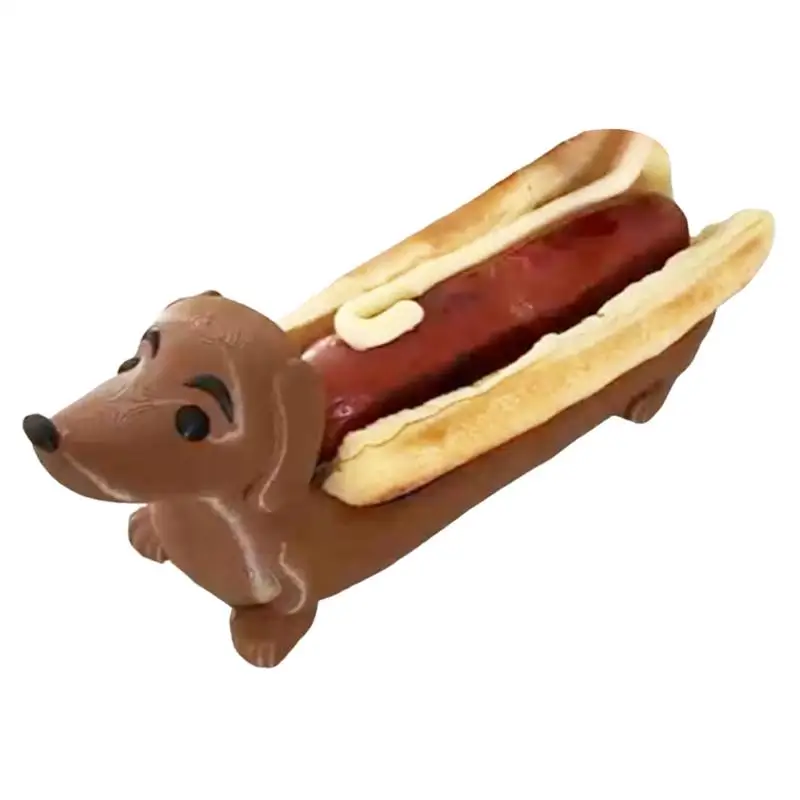 Hot Dog Dachshund Tray Funny Dachshundsnack Dinner Tray Creative Dachshund Decoration Plate Holder Home