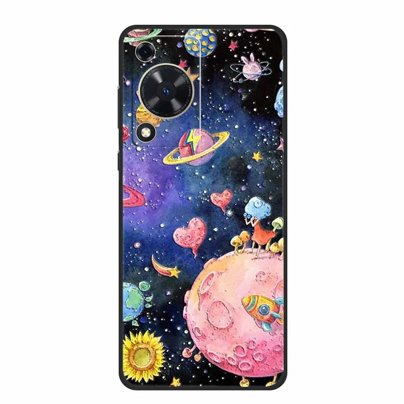 Embossed 3D Shockproof Silicone Phone Case - Soft Protective Cover