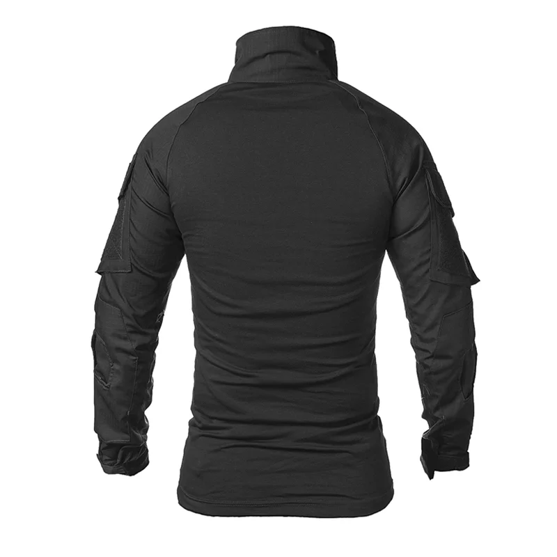 Combat Shirts Camouflage Hoodie Men Outdoor Jacket Men's Outdoor Sport Tactical Hunting Climbing Elbow Pads Shirt