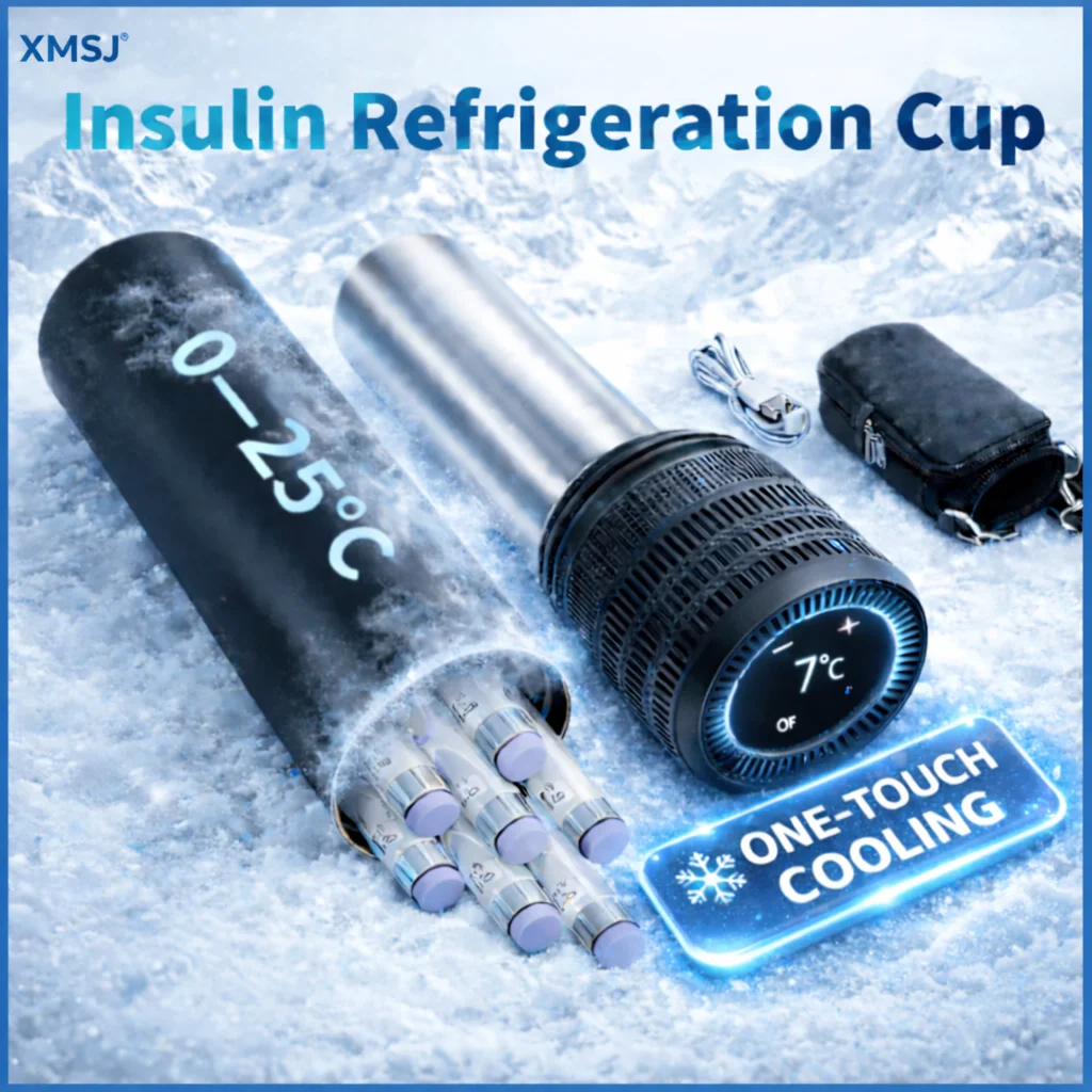 Insulin Cooler Box Mini Fridge 30H Travel Med Cold Storage Digital Temp Control 6 Insulin Pens Diabetes Travel Cooler 1