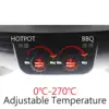 220V 1600W Oven Hot Pot Electric Multi Cooker Durable Hotpot Non-Stick BBQ Roasting Baking Plate for Barbecue Kitchen Cookware 4