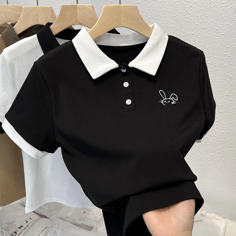 New golf wear ladies summer short sleeves women summer short sleeves slim and breathable