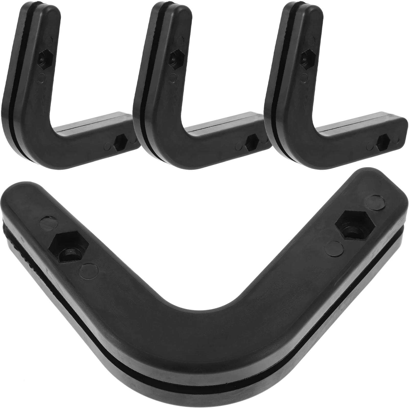 

4 Pcs Accessories for Gym Dumbbell Stand Mounted Barbell Holders Bumper Plate Storage Fitness Equipment