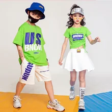 

61 children's kindergarten games suit boys' hip-hop dance trend girls' cheerleading children's jazz performance clothes