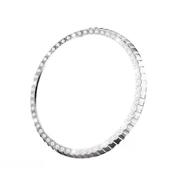 Luxurious Metal Bezel with Diamond Accents - Watch8 Classic 46mm (Electroplated silver)