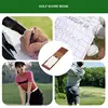 Golf Yardage Book Holder PU Leather Golf Scorecard Holder Golf Score Book Golf Pencil Journal & Log Book Golf Club Bag 5
