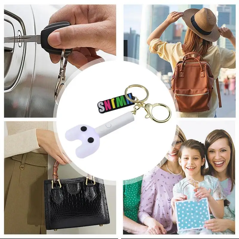 Keychain Light Cute Backpack Pendant Light Stick Keychain Car Key Pendant Music Peripheral Keychain Sing Lover Supporting 4