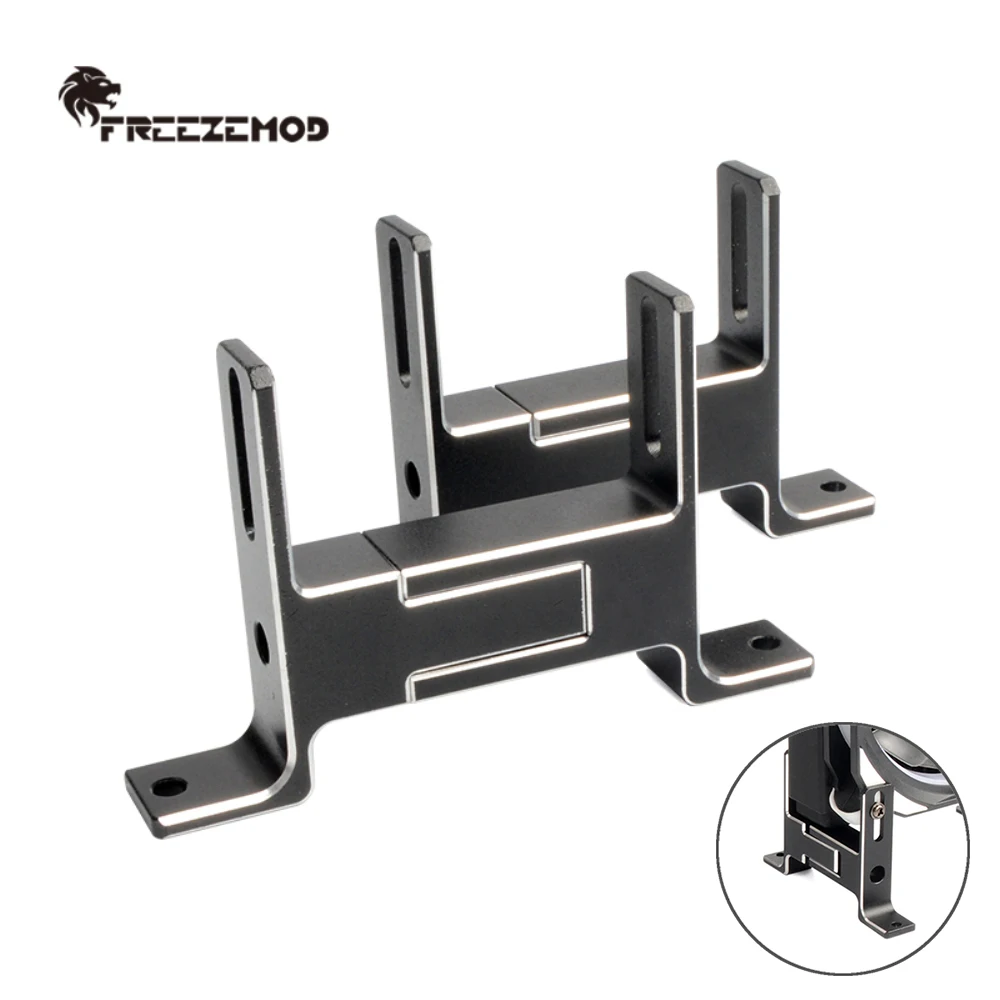 Zemod-water Cooling Radiator Bracket All Aluminum Alloy Desktop Montagem Frame Usinagem Cnc Universal Pj-lszj