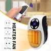 Portable Heater Electric Heater Plug In Wall Room Heater Home Appliance Heating Stove Mini Radiator Remote Warmer Machine 500W 2