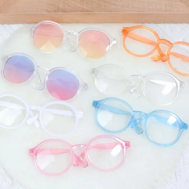Cotton doll accessories glasses 20cm, black framed transparent glasses for cartoon dolls 3