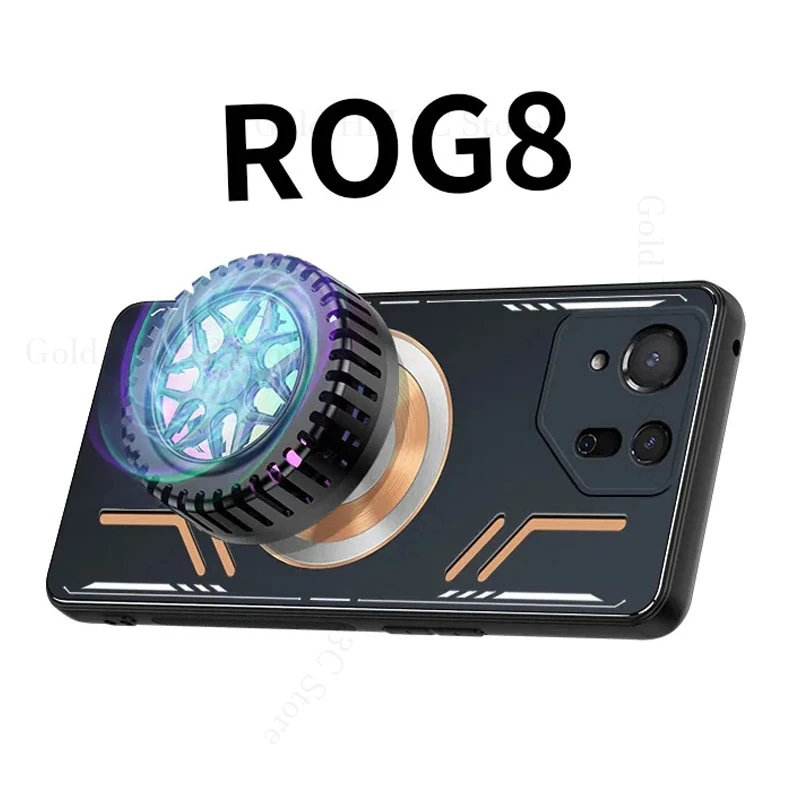 Cooling Heat Dissipation Magnetic Case For Asus Rog Phone 8 Pro Metal Lens Copper Protector Cover For Rog Phone 7 6S 5S 5 8 Pro