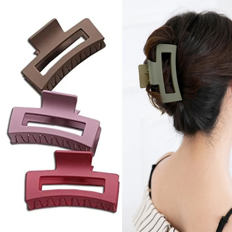 

5pcs Hair Claw Clips Set Matte Hair Clamps Simple Non Slip Claw Hairpin Jaw Clips Accessories for Women Girls