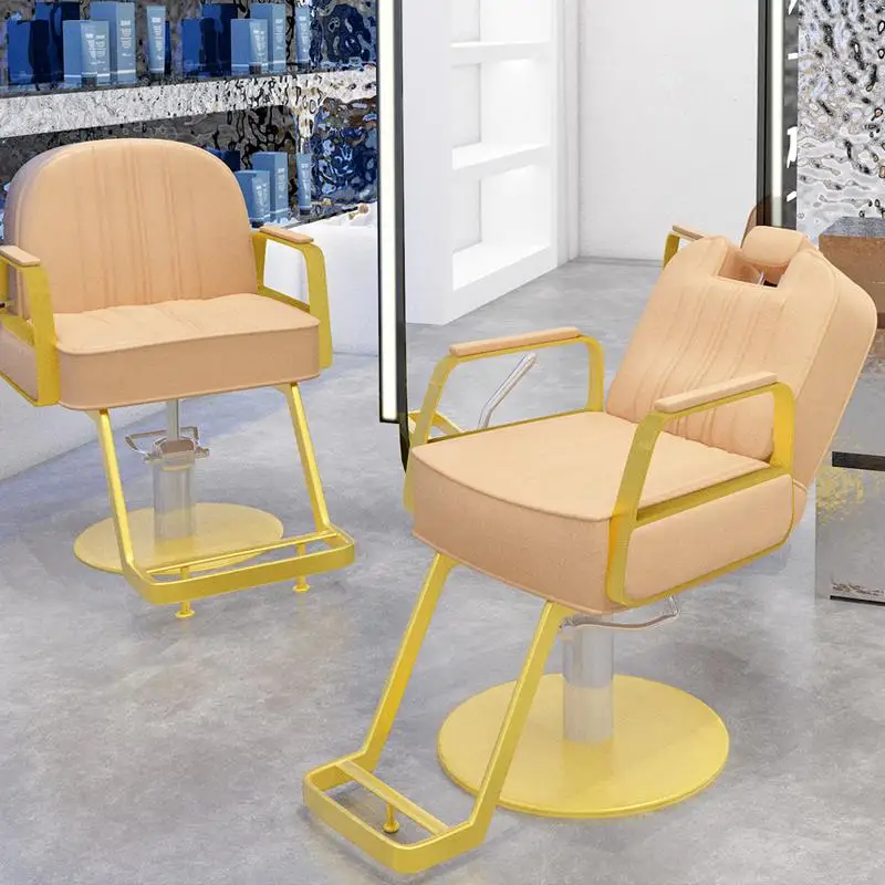 Beauty Hairdressing Barber Chair Swivel Makeup Styling Shampoo Barber Chair Hair Cutting Cadeira De Barbeiro Salon Furniture
