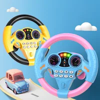 Infant Shining Eletric Simulation Steering Wheel Toy with Light Sound Kids Early Educational Stroller Steering Wheel Vocal Toys 1
