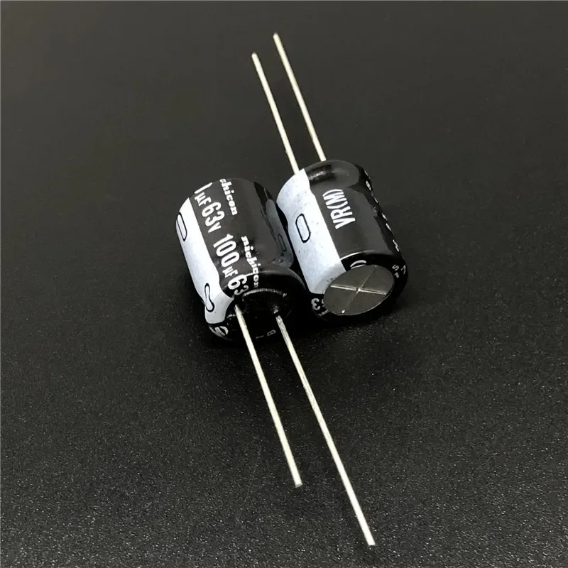 10pcs/100pcs 100uF 63V NICHICON VR Series 10x12.5mm 63V100uF Aluminum Electrolytic Capacitor