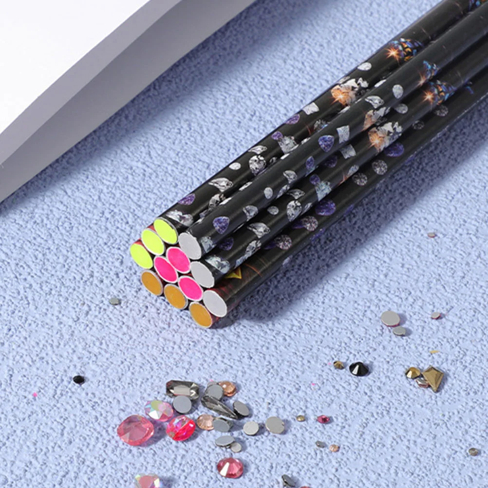 4 Pcs Drilling Tool Nail Crayon Tools Paraffin Wax Pencil Rhinestone Picker 2