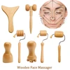 Wooden Massager for Face Wrinkle Remover Roller Facial Skin Scraping Lifting Maderoterapia Guasha Face Massager Beauty Health